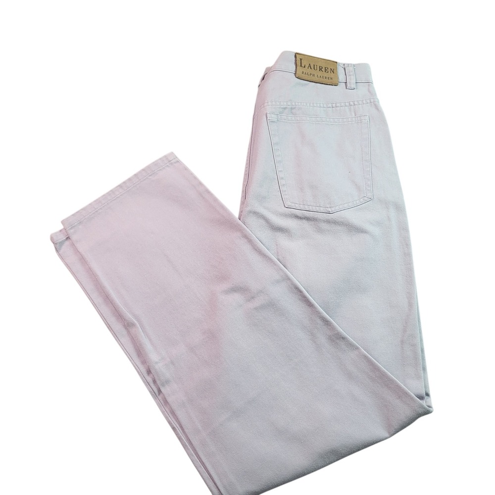 Lauren Ralph Lauren Vintage High Rise Straight Leg Jeans Gray Size 10